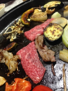 Hida-gyu: Beef on the grill. Takayama, Japan 飛騨牛